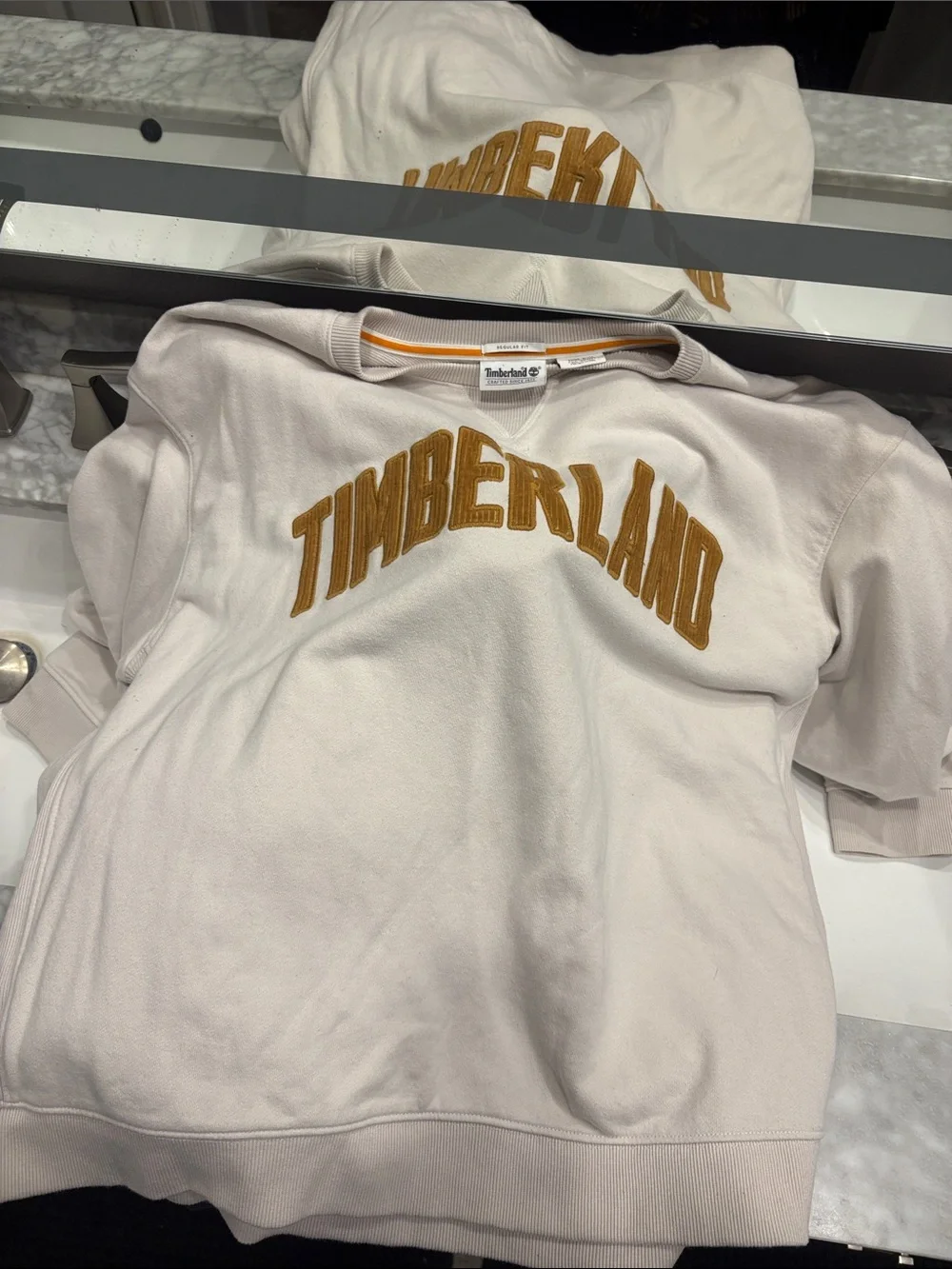 Timberland style clean lettering